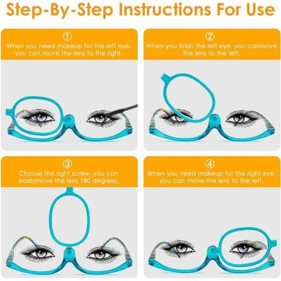 2-Pack Makeup Application Glasses – Magnifying Eyewear for Precision X2.0 Mag - Picture 3 of 5